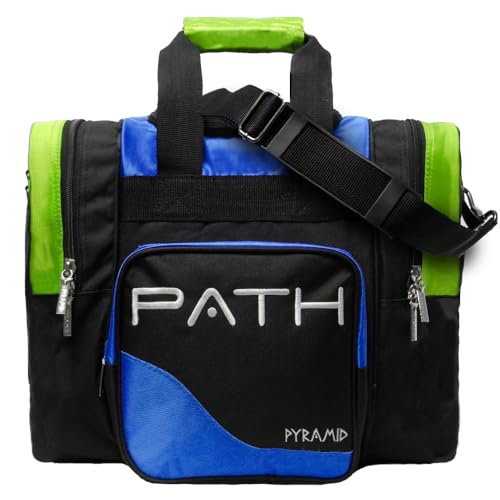 Pyramid Path Pro Deluxe Einzeltasche, Limettengrün/Königsblau von Pyramid