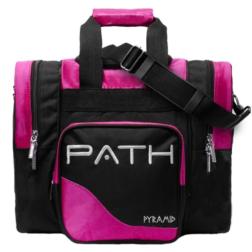 Pyramid Path Pro Deluxe Einzeltasche Bowlingtasche, Schwarz / Hot Pink Pyramid Path Pro Deluxe Einzeltasche Bowlingtasche, Schwarz / Hot Pink von Pyramid