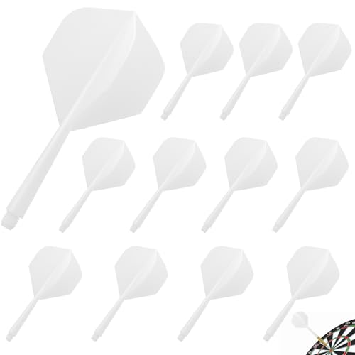 Pyroclasia 12 STK Darts Flights mit Schäfte Stabil Darts Zubehör Fusion Flights Dart Flyer mit Schaft Integrierte Festen Flights Kunststoff Dartschäfte Shaft Flight System Kombi(2BA) (Weiß) Pyroclasia 12 STK Darts Flights mit Schäfte Stabil Darts Zubehör Fusion Flights Dart Flyer mit Schaft Integrierte Festen Flights Kunststoff Dartschäfte Shaft Flight System Kombi(2BA) (Weiß) von Pyroclasia