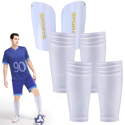 Schienbeinschoner Jugendliche Fussball Weiß Klein Schienbeinschoner Fußball Herren Damen Schienbeinschoner Socken mit Optimierter Einstecktasche Dünne Schienbeinschonerhalter Shin Pads Football Schienbeinschoner Jugendliche Fussball Weiß Klein Schienbeinschoner Fußball Herren Damen Schienbeinschoner Socken mit Optimierter Einstecktasche Dünne Schienbeinschonerhalter Shin Pads Football von Pyroclasia