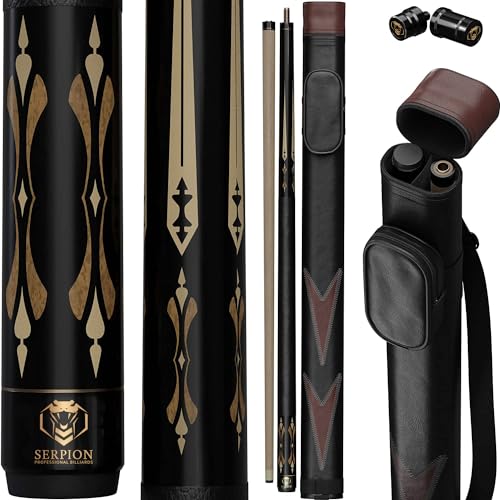 Serpion - Pool Cue Stick 100% Canadian Maple Wood. Professional Billiard Pool Cue Stick with Hard Case and Joint Protectors Serpion - Pool Cue Stick 100% Canadian Maple Wood. Professional Billiard Pool Cue Stick with Hard Case and Joint Protectors von Serpion