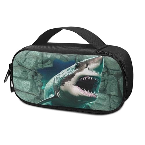 Pzuqiu 3D Shark Insulin-Reiseetui, Medikamentenkühltasche, isolierter Organizer, tragbare Insulin-Kühltasche für Insulin-Stift und Medikamente, Diabetikerbedarf von Pzuqiu