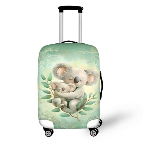 Pzuqiu Kofferabdeckung, kratzfest, Gepäck-Schutzzubehör für Kinder und Erwachsene, Cartoon-Koala, M (22-24 inch suitcase) von Pzuqiu