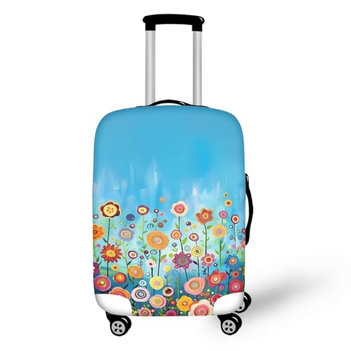 Pzuqiu Reisegepäckabdeckung, kratzfest, Koffer-Schutz, waschbare Gepäckhüllen, Schöne Blume, XL (29-32 inch suitcase) von Pzuqiu