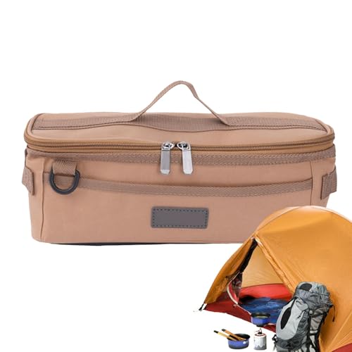 Camping-Kochgeschirr-Organizer, tragbare Kochgeschirr-Tasche, Oxford-Tuch, Netztasche, Kochgeschirr-Organizer, Grill-Kochgeschirr-Organizer, Campingutensilien-Tasche, Reise-Kochutensilien-Taschen von Pzuryhg