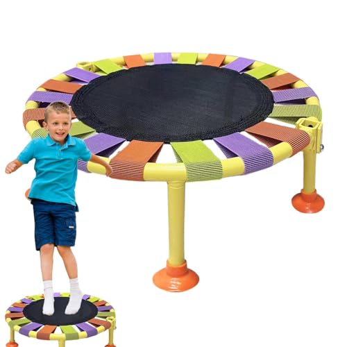 Kleines Trampolin | Sprungbett Spielzeug - Leises Mini-Trampolin mit 75 kg Tragfähigkeit, faltbares Fitness-Trampolin zum Spielen und Workout von Pzuryhg
