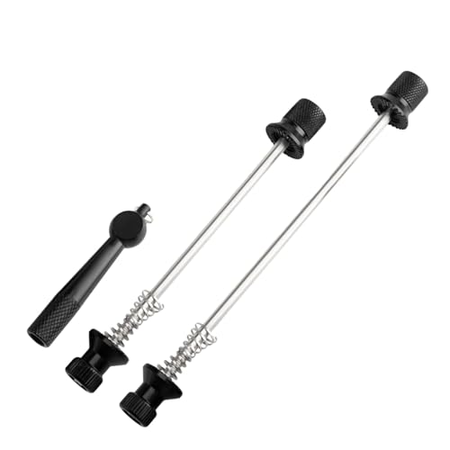 Pzuryhg Quick Release Skewer Sets, Anti-theft Wheel Skewer, Aluminum Alloy Bike Skewer, Foldable Bike Skewer Tools, Road Biking Skewers, Rear Bearing Screw Rod, Aluminum Alloy Nut, High Strength Shaft von Pzuryhg