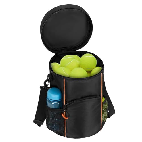 Pzuryhg Tennisausrüstungstasche, wasserdichte Ballhaltertasche, Tennistasche mit mehreren Taschen und Schultergurt für Tennis, Racquetball, Baseball-Tennis-Tasche mit Schultergurt von Pzuryhg