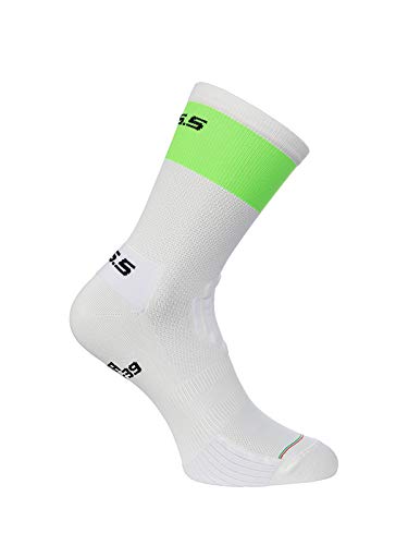 Q36.5 Ultra Green Pack of 5 Fahrradsocken, Unisex, für Erwachsene M grün von Q36.5