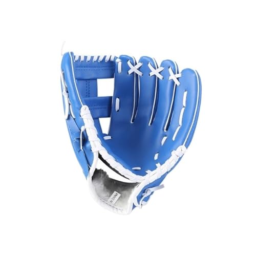 Baseball Handschuhe Outdoor-Sportausrüstung, DREI Farben, Softball-Übungs-Baseballhandschuh for Erwachsene, Männer und Frauen Baseballhandschuh(Blue,12.5 inches) von QAINKUN