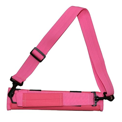 Golf-Tragebags Mini-Golfschläger-Tragetasche aus leichtem Nylon for Tragen von Driving Range-Reisetaschen, Golf-Trainingskoffer mit verstellbaren Schultergurten(Pink) von QAINKUN