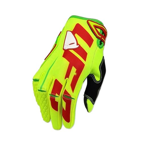QAINKUN Motorradhandschuhe Motocross-Handschuhe Vollfinger Motorrad Motorbile Rennhandschuhe Radsport-Handschuhe Motorrad Handschuhe (Color : Green, Größe : M) von QAINKUN