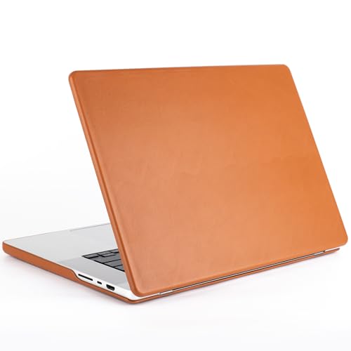 QANXGOG Hülle für MacBook Air 15 Zoll A3114/A2941 M3/M2 Chip (Version 2023 2024), Premium-Hülle aus ultrafeinem Faserleder, rutschfestes und wärmeableitendes Design,Brown von QANXGOG