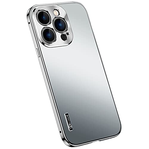 QANXGOG Hülle für iPhone 13/13 Pro/13 Pro Max, Rahmen Aus Aluminiumlegierung mit Integriertem Stoßdämpfungskern, Resistent Gegen Fingerabdrücke, Magnetische Befestigung,Silver,13 QANXGOG Hülle für iPhone 13/13 Pro/13 Pro Max, Rahmen Aus Aluminiumlegierung mit Integriertem Stoßdämpfungskern, Resistent Gegen Fingerabdrücke, Magnetische Befestigung,Silver,13 von QANXGOG