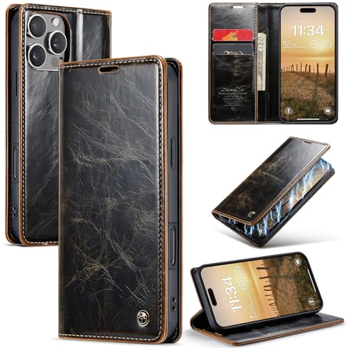 QANXGOG Hülle für iPhone 16/16 Plus/16 Pro/16 Pro Max, Retro-PU-Leder-Brieftaschenhülle mit Kartenhalter, Kickstand-Funktion, Magnetverschluss, Weiches Naturgefühl,Coffee,16 Plus QANXGOG Hülle für iPhone 16/16 Plus/16 Pro/16 Pro Max, Retro-PU-Leder-Brieftaschenhülle mit Kartenhalter, Kickstand-Funktion, Magnetverschluss, Weiches Naturgefühl,Coffee,16 Plus von QANXGOG
