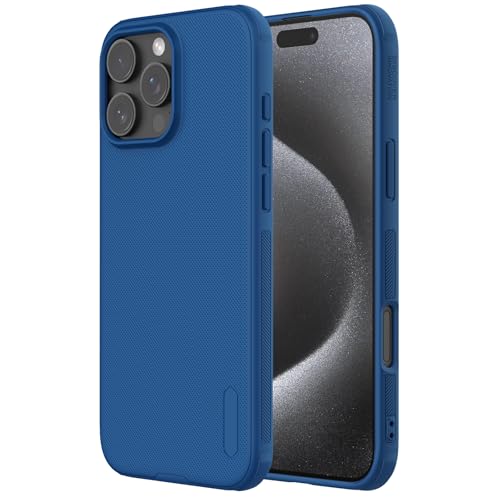 QANXGOG Hülle für iPhone 16 Pro Max/16 Pro/16 Plus/16, Stoßfester Schutz, Weicher Stoßfänger, TPU+PC-Doppelschutz [kompatibel mit MagSafe] Dünn Slim Fit,Blue,16 Pro von QANXGOG