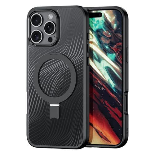 QANXGOG Schutzhülle für iPhone 16 Pro Max/16 Pro/16 Plus/16, mit Integriertem Klappbaren Metallständer, Anti-Fingerabdruck, Weicher Rand Beim Greifen,16 Pro QANXGOG Schutzhülle für iPhone 16 Pro Max/16 Pro/16 Plus/16, mit Integriertem Klappbaren Metallständer, Anti-Fingerabdruck, Weicher Rand Beim Greifen,16 Pro von QANXGOG