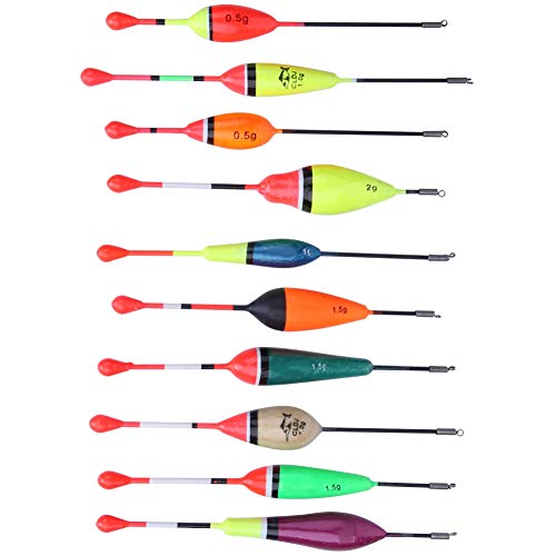 QANYEGN Angelposen Bobbers, Angelposen aus Balsaholz, ovale Angelposen für Crappie Panfish Walleyes Forelle von QANYEGN