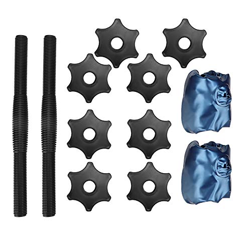 QANYEGN Wassergefülltes Hantel-Set, tragbar, verstellbar, wassergefüllt, Gewichte, verstellbare Hanteln, Heim-Yoga-Formungsausrüstung (Mancuernas Azules de 8-10KG) von QANYEGN