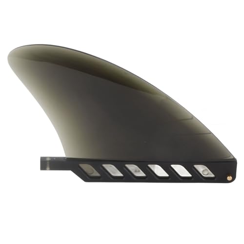 Surfbrettflosse, Paddle-Board-Flosse, PVC-Longboard-Paddel, große Schwanzflosse, Ersatz-Surfen, Zubehör für Longboard und Paddleboard (Black fin) von QANYEGN