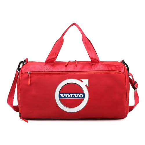 Faltbare Reisetasche Vo-lv.o, Rucksack-Funktion, Schuhfach, Nassfach, für Camping, Reisen, Fitness, Kapazität(Red) von QATOBI