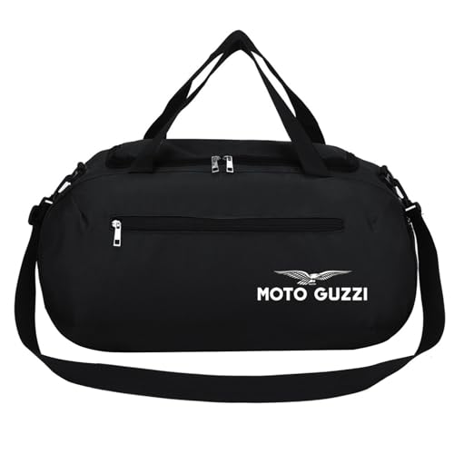 Reisetasche für Moto Gu.zzi, Wasserdicht und verschleißfest, für Camping, Reisen, Fitness, Kapazität(Black) von QATOBI