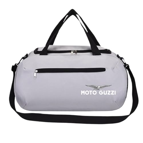 Reisetasche für Moto Gu.zzi, Wasserdicht und verschleißfest, für Camping, Reisen, Fitness, Kapazität(Grey) von QATOBI