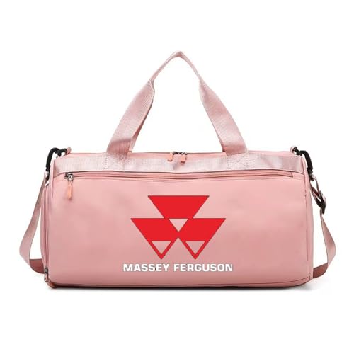 Reisetasche mit Schuhfach Mas-SEY FER-GUSON, Rucksack-Funktion, Schuhfach, Nassfach, Weekender für Reisen, Sport, Fitness, Kapazität(Pink) von QATOBI