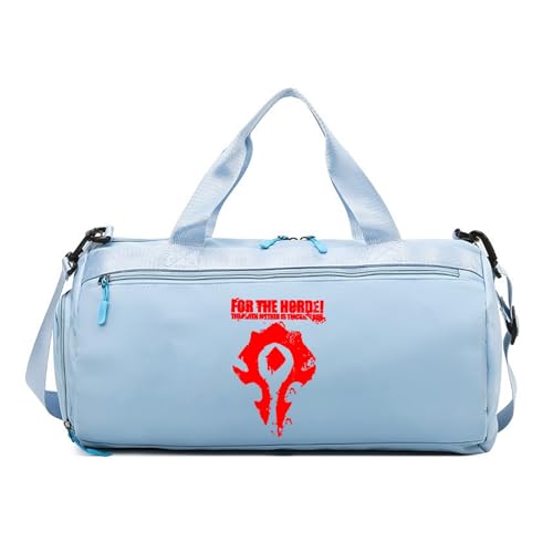 Reisetasche mit Schuhfach for The HOR-DE, mit Schuhfach und Nassfach, Tasche für Sport, Fitness und Reisen, Kapazität(Blue) von QATOBI