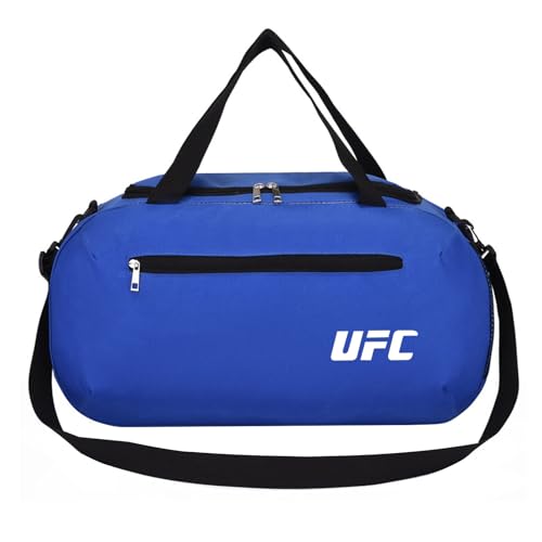 Sport Gym Bag U. F. C, Foldable Men Women Travel Fitness, Suitable for Fitness travel and Exercise, Kapazität(Blue) von QATOBI