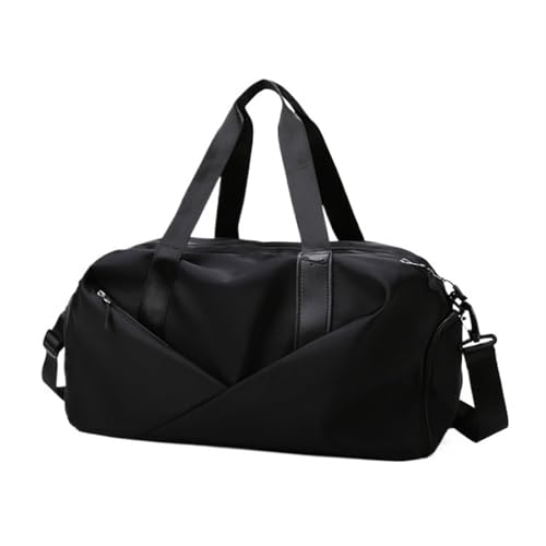 Sporttasche Reisetasche, Reise Tasche Herren Damen, Weekender für Reisen, Sport, Fitness, Kapazität(Black,Trumpet) von QATOBI