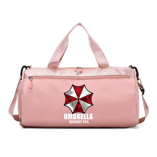 Sporttasche Reisetasche Resid.ent Evil, Reise Tasche Herren Damen, Trainingstasche, Turntasche, Kapazität(Pink) von QATOBI