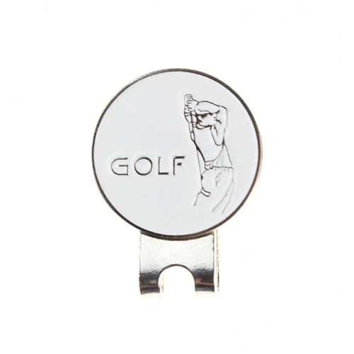 QAUUCP 1 Stück individuelles Golfball-Markierungs-Hut-Clip-Magnet-Zubehör Golfballmarker(White) von QAUUCP