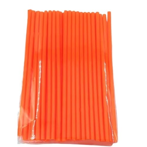 QAUUCP Speichenreflektoren 36 STÜCKE 6,85 Zoll Universal Dirt Bike Speichenabdeckungen Motorrad-Rad Speichen Wrap Kit Skins Schutzabdeckung for Motocross Fahrrad(Orange) von QAUUCP