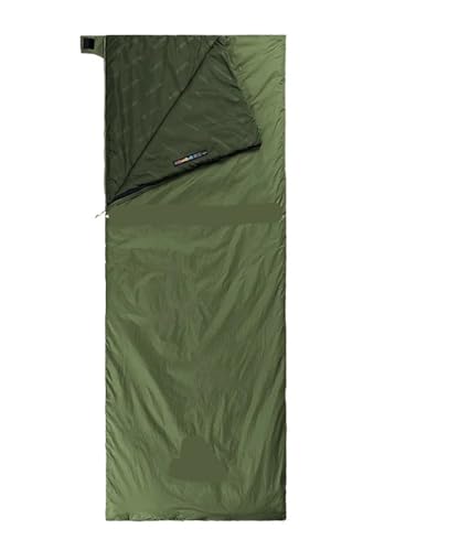 QAZWZG Schlafsack Camping Campingschlafsack Schlafsack Wanderschlafsack Camping Ultraleichter Sommerschlafsack DeckenschlafsäCke(205x85cm Green) von QAZWZG