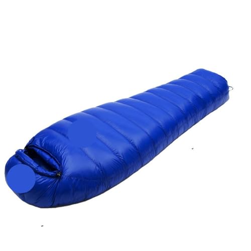 QAZWZG Schlafsack Camping Winter Autumn Ultra Light Ultra Light Down Sleeping Bag Outdoor Travel Camping White Duck Down Sleeping Bag DeckenschlafsäCke(Blue,400g) von QAZWZG