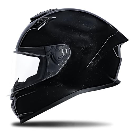 Integralhelm Motorradhelm Integriert Klapphelm Mit Sonnenblende Touring Street Mopedhelm Scooter Helm Herren Damen DOT/ECE Zertifiziert Vollvisierhelm Motocross Helm 9,XL:57-58CM von QAZXCVB