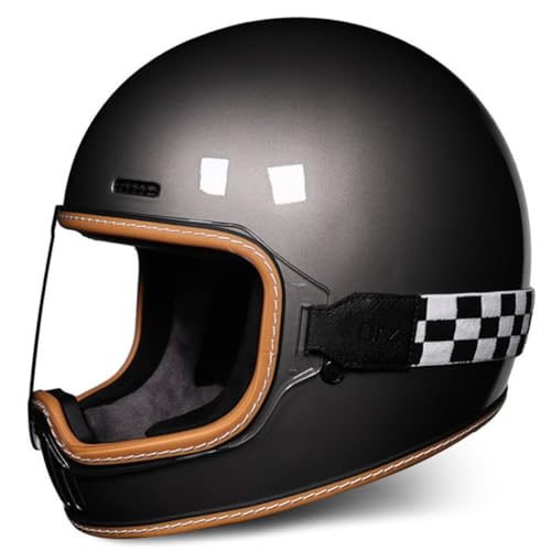 Motorradhelm Motorrad Integralhelm Für Männer Und Frauen Mit Klare Schutzbrille Moped Street Racing Motocross Helm DOT/ECE Zertifiziert Vollvisierhelm Rollerhelm Sturzhelm 4,M:57-58CM von QAZXCVB