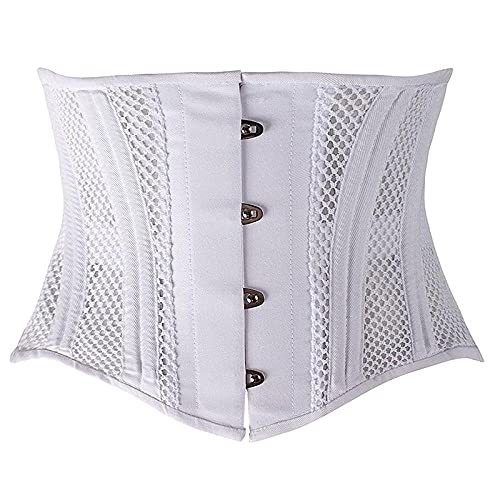 Bustier Korsett Damen Mädchen Unterbrust Korsett Frauen Short Torso Atmungsaktive Mesh Taille Korsett-Weiß_L Bustier Korsett Damen Mädchen Unterbrust Korsett Frauen Short Torso Atmungsaktive Mesh Taille Korsett-Weiß_L von QBQZXAOSOWH