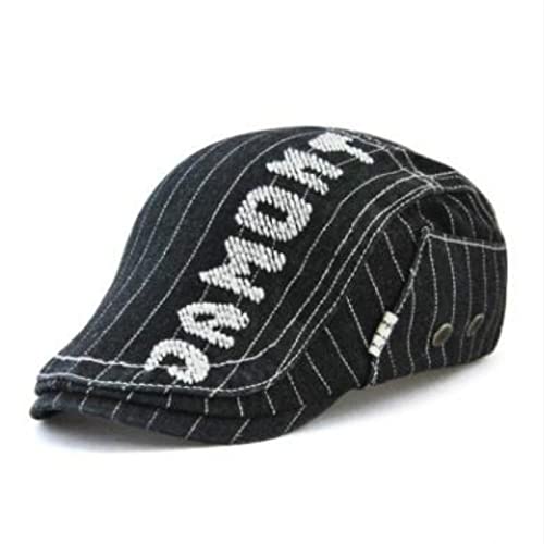 QBQZXAOSOWH Barett Cap Flache Kappe Retro Baskenmütze Für Herren Denim Hut Visor Jean Schirmmütze Schiebermütze Verstellbar Herren Erwachsenengröße Schwarz QBQZXAOSOWH Barett Cap Flache Kappe Retro Baskenmütze Für Herren Denim Hut Visor Jean Schirmmütze Schiebermütze Verstellbar Herren Erwachsenengröße Schwarz von QBQZXAOSOWH