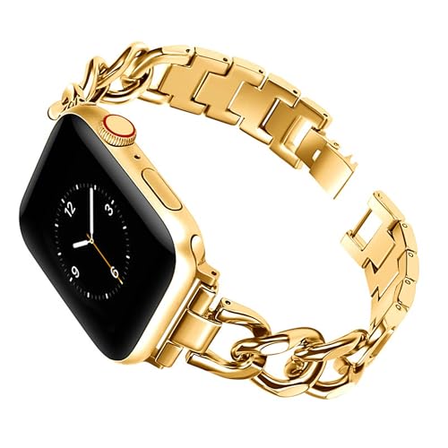 Ersatzarmband Metall Kompatibel mit Apple Watch Ultra Armband 49mm Gold, Glitzer Strass Diamant Einstellbar Uhrenarmband Armbänder Kompatibel mit iWatch 42mm 44mm 45mm Serie SE 9 8 7 6 5 4 3 2 1 Ersatzarmband Metall Kompatibel mit Apple Watch Ultra Armband 49mm Gold, Glitzer Strass Diamant Einstellbar Uhrenarmband Armbänder Kompatibel mit iWatch 42mm 44mm 45mm Serie SE 9 8 7 6 5 4 3 2 1 von QBYVQQN
