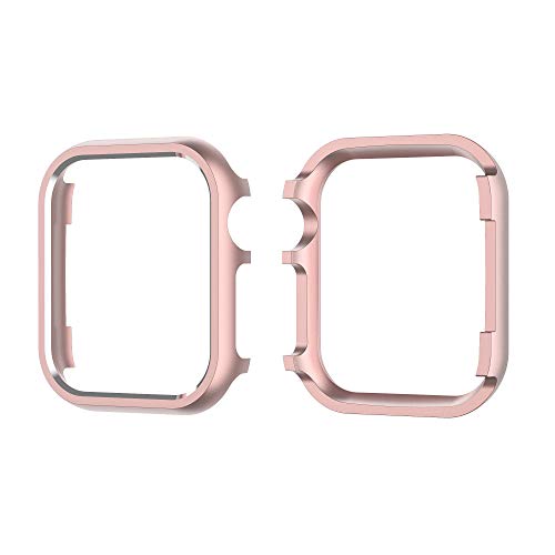 Rosa Gehäuse Glitzer Kompatibel mit Apple Watch 41mm Series 8, Frauen Mädchen Ultra Dünn Aluminium Hülle Kratzfest Stoßfest Schutzhülle Bumper Rundherum Uhrengehäuse Kompatibel mit iWatch Series 7 8 9 Rosa Gehäuse Glitzer Kompatibel mit Apple Watch 41mm Series 8, Frauen Mädchen Ultra Dünn Aluminium Hülle Kratzfest Stoßfest Schutzhülle Bumper Rundherum Uhrengehäuse Kompatibel mit iWatch Series 7 8 9 von QBYVQQN