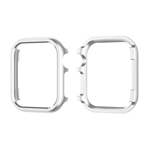 Silber Gehäuse Kompatibel mit Apple Watch Ultra 2 49mm, Frauen Mädchen Vollschutz Aluminium Hard Hülle Kratzfest Stoßfest Schutzhülle Bumper Case Zubehör für Uhren Kompatibel mit iWatch 49mm Ultra Silber Gehäuse Kompatibel mit Apple Watch Ultra 2 49mm, Frauen Mädchen Vollschutz Aluminium Hard Hülle Kratzfest Stoßfest Schutzhülle Bumper Case Zubehör für Uhren Kompatibel mit iWatch 49mm Ultra von QBYVQQN