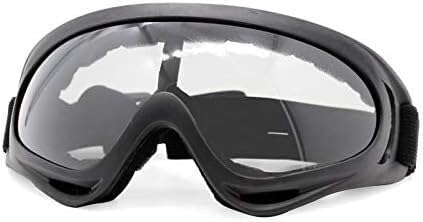 QCKNKMGG Motocross Helm Brillen Unisex Brille Outdoor Sport Ski Bike Motobike Moto Windschutzscheibe Brillen Outdoor Goggles Sonnenbrille(Clear) von QCKNKMGG