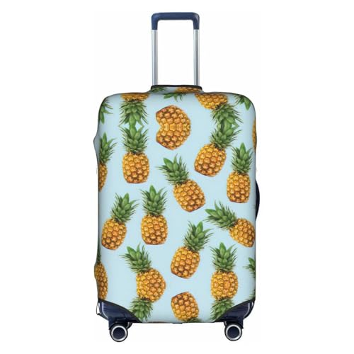 QDHGCFOC Ananas Druck Fashion Design Reisegepäck Schutzhüllen Waschbare Polyester Kofferhülle, weiß, XL von QDHGCFOC