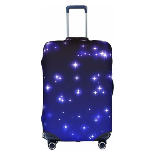 QDHGCFOC Bright Stars Print Fashion Design Reisegepäck Schutzhüllen Waschbare Polyester Kofferhülle, weiß, XL von QDHGCFOC