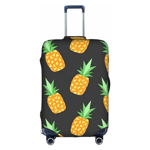 QDHGCFOC Reisegepäck-Schutzhüllen mit Ananas-Druck, modisches Design, waschbar, Polyester, weiß, XL von QDHGCFOC