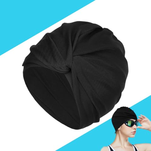 Badekappe Damen,Retro Schwimmhaube,Plissierte Schwimmhaube für Strand, Badezimmer und Spa,Schwimmkappe für Lange Haare Frauen Badekappe Damen,Retro Schwimmhaube,Plissierte Schwimmhaube für Strand, Badezimmer und Spa,Schwimmkappe für Lange Haare Frauen von QEEUIFT