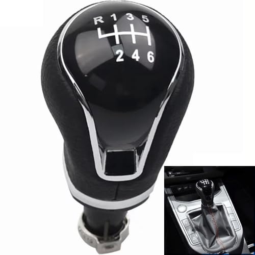 QEUEDAF 6speed, 1Stück 5 Gang 6 Gang Schaltgetriebe Stick Schaltknauf Auto Zubehör Für SEAT Ibiza IV 6J 2009-2017 von QEUEDAF