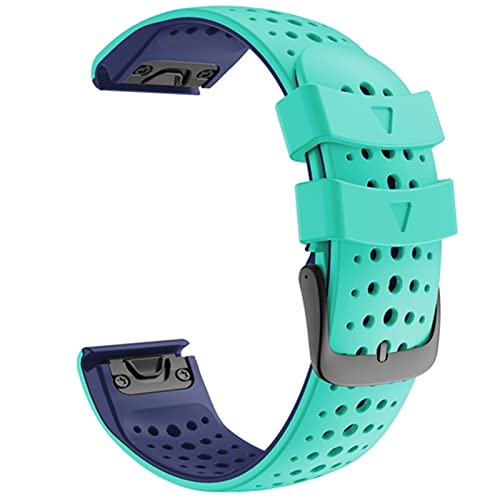 QGKKGQ 26 22mm Uhrenarmband-Bügel für Garmin Fenix ​​6 6X Pro 5 5X 3 3HR 935 945 Uhr Silikon Correa Smart Watch Schnellverschluss-Armband von QGKKGQ